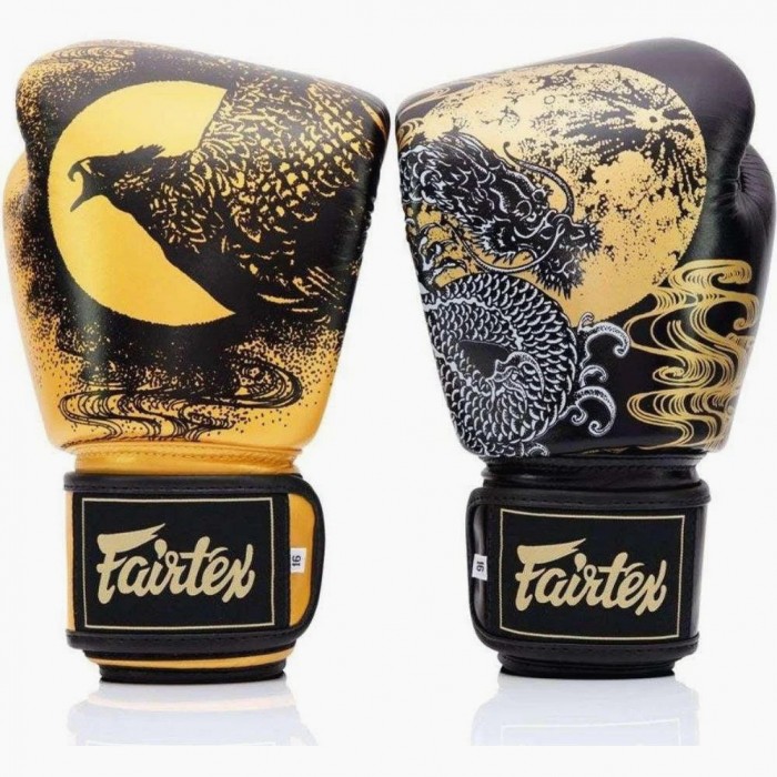 Боксови Ръкавици - Fairtex BGV26 Boxing Gloves Harmony Six - Black/Gold​